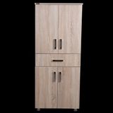 Bengi Ticaret Çok Amaçlı Dolap 180 cm Hard Parlak Cordoba Suntalem 4raf 1çekmece Kutuda Sevk El Yapım - CORDOBA RENK