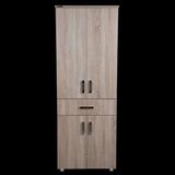 Bengi Ticaret Çok Amaçlı Dolap 180 cm Hard Parlak Somone Suntalem 4raf 1çekmece Kutuda Sevk El Yapım - Sonomo - Beyaz - Sarı - 180 çok amaçlı dolap