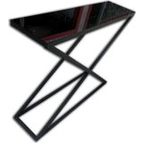 Bengi Ticaret Dresuar 12632 X Temper Cam Metal Nikelaj Ayak Siyah Fırın Statik Boya El Yapım