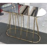 Bengi Ticaret Dresuar Cadde Model Metal Gold Renk Kaplama Temper Cam Ayna Kutuda Sevk El Yapım - Altın