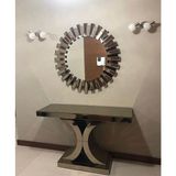 Bengi Ticaret Dresuar Güneş Sanel Model Kayın Iskelet Ters Hilal Komple Cam Ayna Kaplama El Yapım