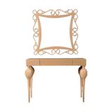 Bengi Ticaret Dresuar Torna Tombul Model Kayın Retro Ham Ayak Mdf Tabla Cnc Nakış Ayna Çerçv