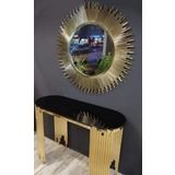 Bengi Ticaret Dresuar17412 NİCE GÜNEŞ Model Metal Gold Renk Kaplama Yuvarlak Güneş Ayna El Yapı