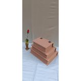 Bengi Ticaret Hobi Adn 90033 Dekoratif Model Üçlü Takı Kutusu Ahşap Ham Mdf El Yapımı