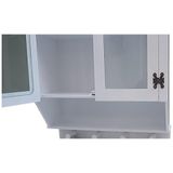 Bengi Ticaret Hobi Adn 90351 Model Dekoratif Terek Ecza Dolap Mdf Parlak Beyaz Lake El Yapım - KAPAKLI TEREK