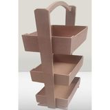 Bengi Ticaret Hobi ERDL 90304 Raf Terek 3 LÜ Geniş İç Hacimli CNC Kesim Ahşap MDF HAM El Yapım - Ahşap Rengi - 3lü