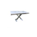 Bengi Ticaret Masa 13918 X AYAK Model Metal Nikelaj Dikdörtgen Kelebek Yan Açıl Tabla üstü cam
