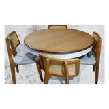 Bengi Ticaret Masa 90182 Sandaly Tk 90182 Ihlamur Baba Ayak MDF Tabla 120 Beyaz Ceviz El yapım - 120x120x80
