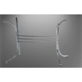 Bengi Ticaret Masa Ayağı Japon Model Metal Transmisyon Çelik Nikelaj Itinalı Paket Kargo El Yapım - Krom - 80*50*60