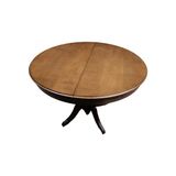 Bengi Ticaret Masa Baba Ayak Klasik Kayın Kaplama Mdf Tabla Ihlamur Ayak Ceviz Boya 110CM Açılır - 110*77*10