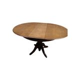 Bengi Ticaret Masa Baba Klasik Model Kayın Kaplama Mdf Tabla Ihlamur Ayak Ceviz Boya 100CM Açılır El Yapım - 100*100*76