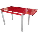 Bengi Ticaret Masa Cam Lazer Yapıştırma Metal Çelik Nikelaj Ayak Temper Kırmızı Kırılmaz Cam Tabla Yan Açılır El Yapım