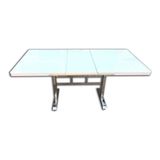 Bengi Ticaret Masa Orta Ayak Model Metal Transmisyon Nikelaj Dikdörtgen Glospan Cam Tabla Kelebek Yan Açılır El Yapım - 140*80*77 - Renkli