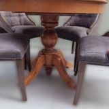 Bengi Ticaret Masa ST Baba 90145 Ihlamur Ayak Model Sandalye Zus 40 Asil Ahşap MDF Kapitoneli