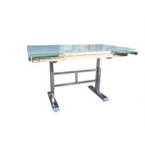 Bengi Ticaret Masa Temper Kırılmaz Cam Lazer Yapıştırma Model Metal Çelik Nikelaj Ayak El Yapım - 120*80*78 - Renkli