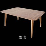 Bengi Ticaret Orta Sehpa Torna Retro Model Ahşap Kayın Ayak Mdf Ham Soft Çizgi Tabla El Yapım - ham doğal
