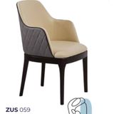Bengi Ticaret Sandalye 19796 Zus059 Kolçak Model Gri-Bej Jaguar-Suni Deri Kumaş Ort Ot El Yapım