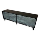 Bengi Ticaret ST 17959 Modern Konik Ayna Parlak Gri Kayın El yapımı TV Sehpası