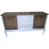 Bengi Ticaret Tv Sehpası Konsol Model Mdf Üzeri Ceviz Model Kaplama Parlak Beyaz ve Ceviz Renk 160 cm El Yapım