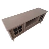 Bengi Ticaret Tv Sehpası Windovs Nakış Model Kayın Torna Torna Retro Ayak Ham Renk 150 cm El Yapım