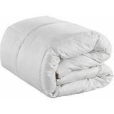 Bengi Ticaret Yorgan 90167 Silikon akmr TEK Kişi Model Beyaz Pamuk Kumaş hijyenik paket El Yapı - 155 x 215 cm