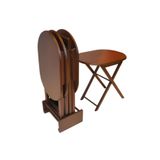 Bengi Ticaret Zigon Çanta Oval 18060 Ahşap MDF Torna Gövde Ayak Parlak Ceviz Natüre El Yapım