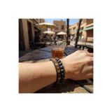 Bengü Accessories Sarı Kırmızı Taraftar Bileklik Seti – Miyuki Boncuk ve Doğal Lav Taşıyla
