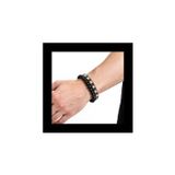 Bengü Accessories Siyah Beyaz Taraftar Bileklik Seti – Miyuki Boncuk ve Doğal Lav Taşıyla