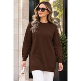benguen Tesettür Tunik N3177 Kahverengi