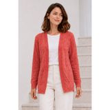 benguen Yazlık Pamuk Hırka R4551 Nar Çiçeği