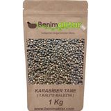 Benim Aktar Karabiber Tane Kara Biber 1.Kalite Malezya Malabar Cinsi 1 kg