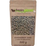 Benim Aktar Karabiber Tane Kara Biber 1.Kalite Malezya Malabar Cinsi 500 gr