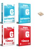 Benim Hocam 6. Sınıf Matematik ve Türkçe Fasikülüm ve Soru Bankam 4lü Set + Telefon Standı