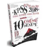 Benim Hocam Yayınları 2018 KPSS Genel Yetenek - Genel Kültür Tamamı Çözümlü 10 Deneme