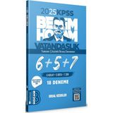 Benim Hocam Yayınları Benim Hocam 2025 KPSS Vatandaşlık Tamamı Çözümlü 18 Deneme Mesleki Hazırlık Kitabı