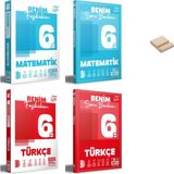 Benim Hocam Yayınları Benim Hocam 6. Sınıf Matematik ve Türkçe Fasikülüm ve Soru Bankam 4lü Set + Telefon Standı