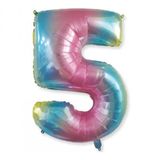 Benim Marifetlerim - 5 Rakamı Rengarenk Folyo Balon 16 inch 40 cm