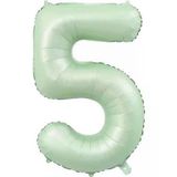 Benim Marifetlerim - 5 Rakamı Su Yeşili Folyo Balon 40 inch 90 cm