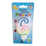Benim Marifetlerim - 6 Yaş Rengarenk Pasta Mumu