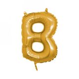 Benim Marifetlerim - B Harfi Altın Folyo Balon 40 İnch 90 cm