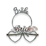 Benim Marifetlerim - Gümüş Bride To Be taç ve Gözlük