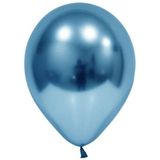 Benim Marifetlerim - Mavi parlak Krom Balon 12 inch 10 Adet