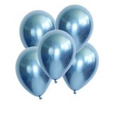 Benim Marifetlerim - Mavi Parlak Krom Balon 12 inch 5 Adet