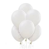 Benim Marifetlerim Metalik Beyaz Balon 12 Inch 30 Adet