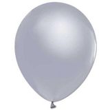 Benim Marifetlerim - Metalik Gümüş Balon Balon 12 inch 5 Adet