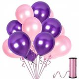 Benim Marifetlerim Metalik Mor Pembe Balon 12 İnch 5 Adet