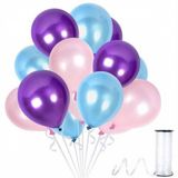 Benim Marifetlerim Metalik Mor Pembe Mavi Balon 12 İnch 5 Adet