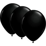 Benim Marifetlerim Metalik Siyah Balon 12 Inch 30 Adet