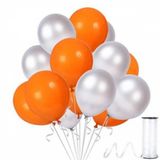 Benim Marifetlerim - Metalik Turuncu Gümüş Balon 12 inch 30 Adet