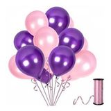Benim Marifetlerim - Mor Pembe Metalik Balon 12 inch 15 Adet